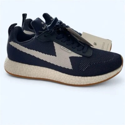 PS Paul Smith Men's Zeus Knit Low Top Sneakers Navy White US 7 UK 6 Athleisure - Image 1 of 4