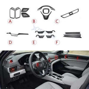 Carbon Fiber ABS Dashboard AC Vent Handle Bowl Decor Trim For Honda Accord 18-22 - Picture 1 of 14