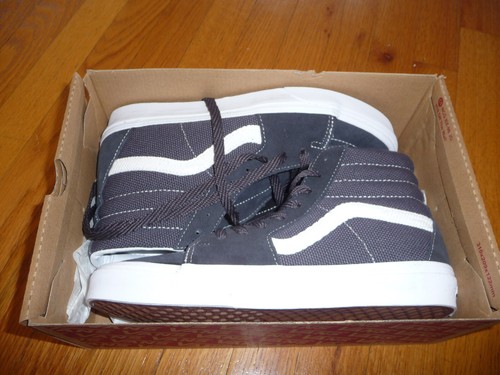 Scarpe Vans SK8 HI Asfalto Texturizzato (Nero Grigio) Uomo 8 5 Donna 10 NUOVE con scatola