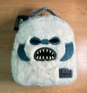 Mochila de Celebración Loungefly Flocked Wampa Star Wars *Nueva con Etiquetas* - Imagen 1 de 5