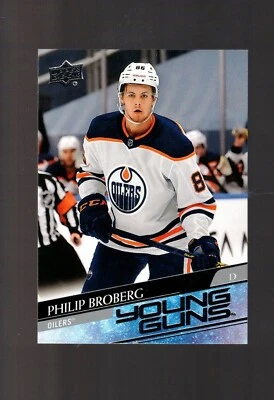 UD 20/21  PHILIP BROBERG GUNS ROOKIE CARD  # 204  EDMONTON OILERS - Image 1 of 2