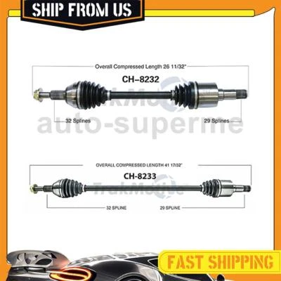 Juntas de medio eje delantero CV TrakMotive 2 piezas para Volkswagen Routan 2011 3,6 L Foto 1 de 4