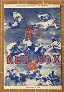 JULY 1952 BOSTON RED SOX vs CLEVELAND INDIANS-FENWAY PARK-PROGRAM & SCORE CARD - Picture 1 of 12