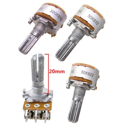 For Japan ALPS RK16 16 Type Dual 50K/100K Volume Control  Potentiometer 6 Pin - Image 1 of 4