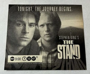 1994 ABC TV-Werbung ~ Stephen King DER STÄNDER ~ Heute Abend beginnt die Reise - Bild 1 von 1