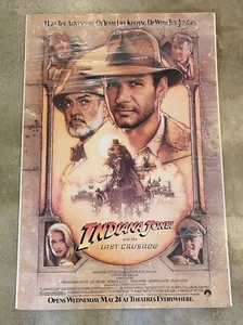 Indiana Jones and the Last Crusade original movie poster 27x40 1989 IN SHRINK EX - Picture 1 of 6