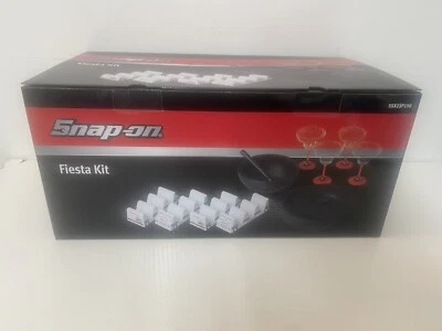 Snap On Tools Fiesta Taco Kit Snap On Truck Taco Trays 4 Glasses Tortilla Warmer - Image 1 of 4
