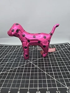 Victoria Secret 7" Pink Dog With Black Polka Dots Stuffed Plush Animal VGC - Picture 1 of 8