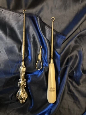 Victorian Button Hooks - Asprey London Plus Others - Image 1 of 4