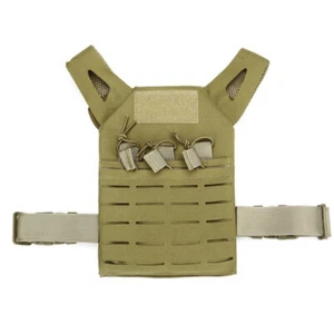 Tactical Molle Vest Airsoft Combat Jump Plate Carrier Training Ultra Light Vest - Picture 1 of 21