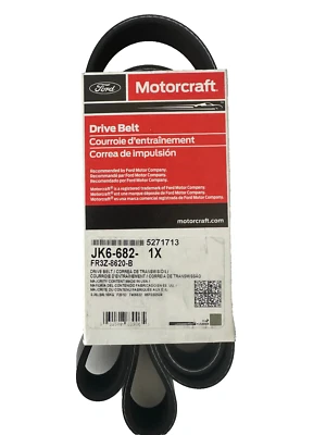 2015-2023 Ford Mustang Serpentine Belt FR3Z-8620-B  5.0L-V8 Motorcraft JK6682 - Image 1 of 4