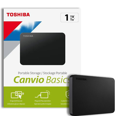 Hard Disk Esterno 2,5 Usb 3.0 1tb 1000gb Toshiba Canvio Basics Autoalimentato • 50.99€