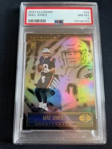2021 Panini Illusions Mac Jones #64 PSA 8 Rookie RC PATRIOTS - Bild 1 von 2