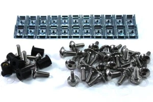 Acier Inoxydable Epaule Tête de fourche kit boulons pour Aprilia Rs 125 - Photo 1/9