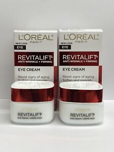 2 Pack L'Oréal Paris Revitalift Anti Wrinkle Firming Eye Cream - 0.5oz Each