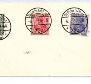 GERMANY Cover Military FELDPOST 722 CDS 1919 *Waffenstillstand* Commission YL188 - Picture 1 of 10