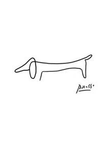 Pablo Picasso - Wursthund Kunstdruck Poster - Bild 1 von 7