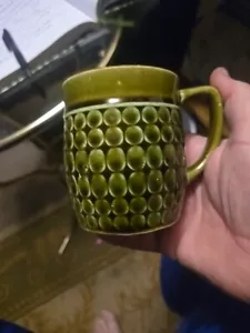 Tazza caffè verde vintage made in Japan - Foto 1 di 6