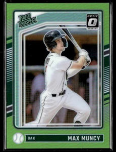2024 Panini Donruss Optic Lime Green Max Muncy /149 Oakland Athletics #183 - Imagen 1 de 2