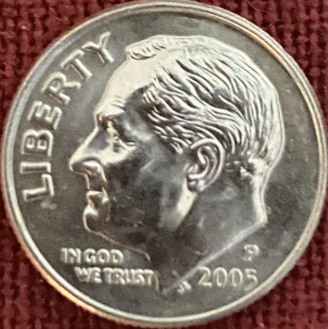 2005-P BU Roosevelt Dime Cover