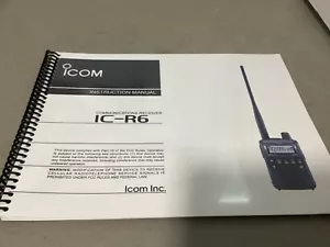 ICOM IC-R6 R6 INSTRUCTION MANUAL - Picture 1 of 1