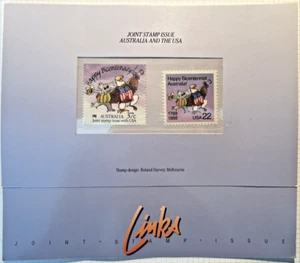 Francobolli USA-Australia 1988 emissione congiunta bicentenario Sc#2370 & #1052 come nuovi MNH 1F - Foto 1 di 3