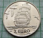 HOLLAND NETHERLANDS 1997 DEN HELDER SAIL EVENT 2 EURO COIN SAILING SHIP, BU