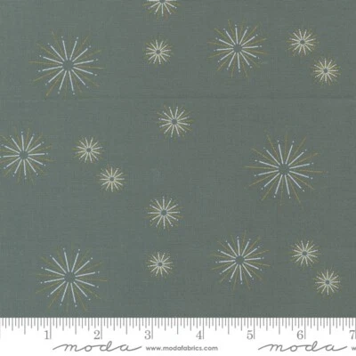 Moda SHIMMER METALLIC 1844 14M Smoke Gray  ZEN CHIC Quilt Fabric - Image 1 of 4
