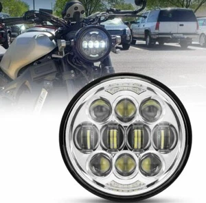 5 3/4" 80W LED Headlight HI/Low DRL Harley Sportster Iron 883 1200 Dyna - Picture 1 of 6