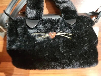 Cat Fuzzy Purse - Purse - Purses - Cats - Cat Lady - Fashion - Bags - Cat - Soft - Image 1 of 2