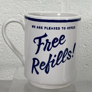 Kate Spade Coffee Mug ~ "We Are Pleased To Offer Free Refills" ~ Lenox New York - Picture 1 of 6