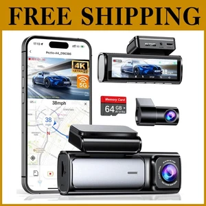 Compact 4K UHD Dash Camera, Low Profile Design, 24H Monitor - Picture 1 of 11