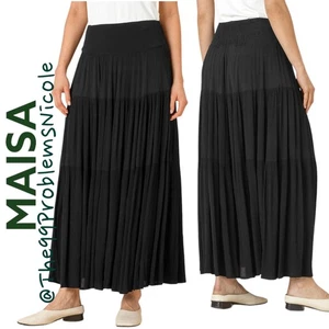 Maxi falda en capas Maisa Copenhagen Sable  - Imagen 1 de 8