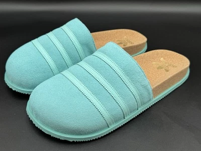 Size 11 - ADIDAS ADIMULE LEATHER SLIDE [GY2554] EASY MINT ADILETTE SANDALS 🆕 - Image 1 of 4