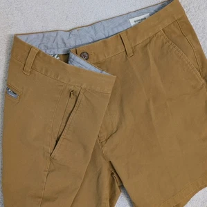 Pantalones Cortos Bonobos Para Hombre 38x9" Marrón Ajuste Estándar Chino 4 Vías Elastizados Cremallera Bolsillo Logo - Imagen 1 de 9
