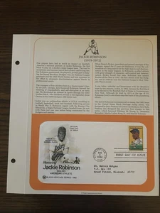 1982 Jackie Robinson Sc 2016 FDC PCS baseball Brooklyn Dodgers Black Heritage - Picture 1 of 2