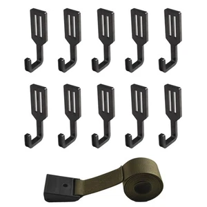 10 Hooks Tree Stand Strap Gear Hanger for For hunting and Camping Activities - Picture 1 of 30