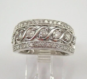 Funkelnder runder Diamant-Verlobungsring 4 kt Lab Created 14 K Weißgold-Finish - Bild 1 von 6