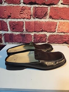 Anne Klein Slip On Dressy Loafers Leather Women’s 8.5M AK Shoes Mules Bin S3 - Picture 1 of 9