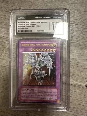 EEN-KR036 Ultimate Rare Elemental Hero Shining Flare Wingman Korean CGC 10 - Image 1 of 4