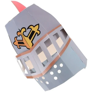 Paper Knight Headgear Child Craft Mask for Kids Costume Accessory - Picture 1 of 12