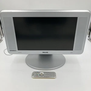 Philips 17 Inch wide LC171W03-A4 LCD Tv Scart Retro Gaming Tv - Picture 1 of 24