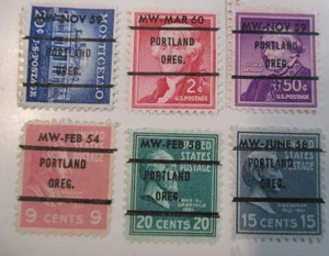PRECANCEL ( 6 ) "DATED PRECANCEL MW MONTGOMERY WARDS" PSS#Un/Ckd See Pic - Picture 1 of 1