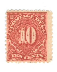 1910-1912 Stamp US Postage Due, 10¢ cents - Mint OG H (Scott #J49) - Picture 1 of 2