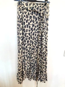 New PALME animal print wrap skirt one size fits UK 10 - 14 - Picture 1 of 5