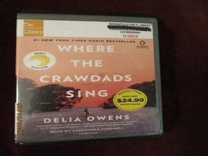 Delia Owens - WHERE THE CRAWDADS SING - Unabridged Audio CDs (Ex-Lib) - Imagen 1 de 1