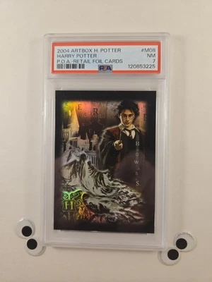 Harry Potter Prisoner Of Azkaban Harry Potter 2004 Artbox Black Foil M08 PSA 7 - Image 1 of 2