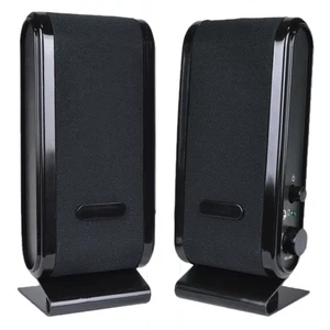 New DCD14224 Computer Stereo Speakers with USB & 3.5mm Plug (Black) Zoom & More - Picture 1 of 2