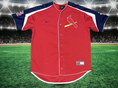 Camiseta cosida Nike de los Cardenales de San Luis Albert Pujols #5 talla roja mediana usada Foto 1 de 4