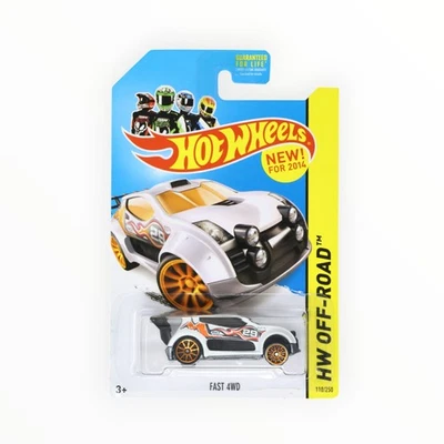 Hot Wheels Fast 4WD 110/250 - White - 2014 Mainline A - Image 1 of 3